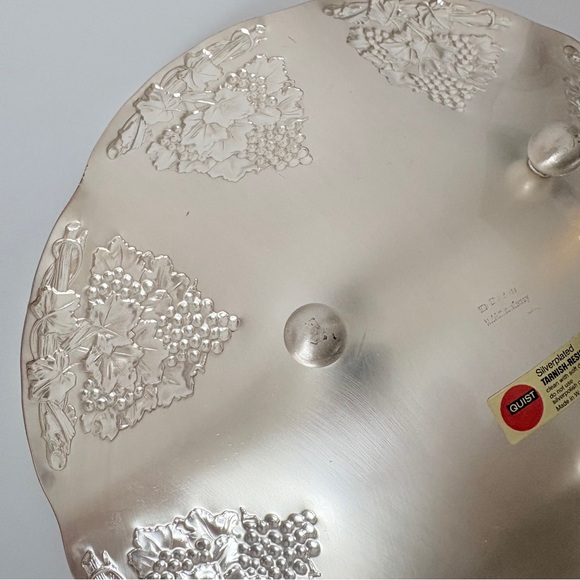 Vintage Silver Plated Footed Fruit Centerpiece Bowl Quist Made in West Germany - Picture 7 of 11